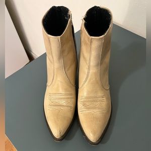 Vintage cowboy ankle boots